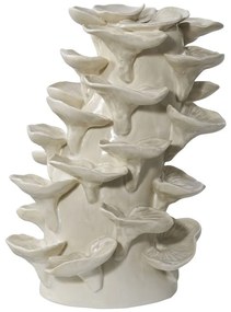 Asztali dekoráció, kerámia, bézs 18x15x24 cm