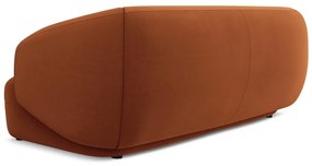 Narancssárga bársony kanapé 212 cm Moana – Makamii