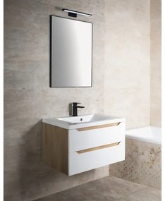 Sapho - AROWANA keretes tükör 50x80 matt fekete