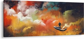 Kép - Az űrben úszó ember (120x50 cm)