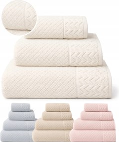 Arc Luna Pamut fürdőlepedő 70x140 Krémszínű szállodai puha Frottír