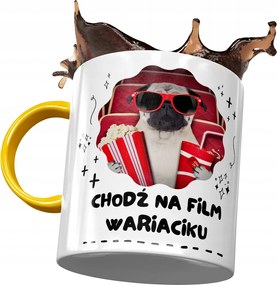 Sárga Vicces Bögre Gyere Film Bolond Nyomtatott Fotóval