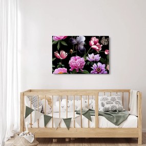 Kép - Virágok illusztrációja (90x60 cm)