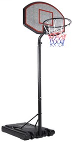 Sportana® Kosárlabda kosár kerekekkel - 257-305 cm