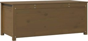 vidaXL mézbarna tömör fenyőfa tárolóláda 110x50x45,5 cm
