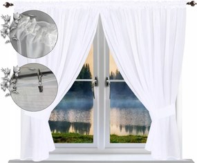 Kész függöny sima 130x400 voile fehér függöny álomfogó függönyök kókusz