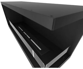 InFire - Sarok BIO kandalló 110x45 cm 3kW fekete