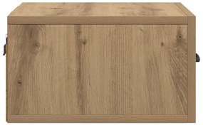 vidaXL Éjjeliszekrény fiókkal Művészi tölgy 35 x 35 x 20 cm Faanyag