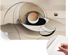 Divatos öntapadós fali tapéta Furnér Harmonikus absztrakt 416x254 cm