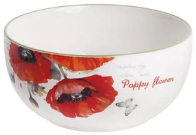 Pipacsos kerámia mély müzlis tálka 580 ml Poppy Flowers