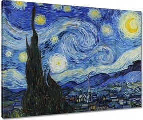 Vászonkép 80x60 Van Gogh Csillagos éj