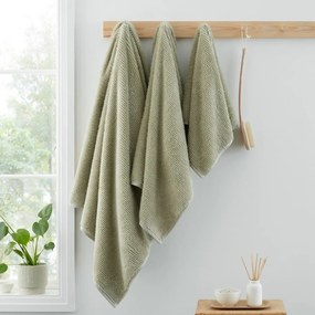 Világoszöld pamut fürdőlepedő 70x127 cm Soft Zero Twist Spa Towel – Bianca