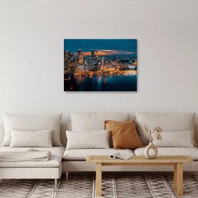 Éjszakai város képe (70x50 cm)