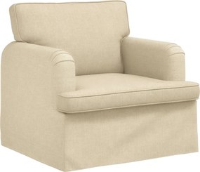vidaXL Kanapé Krém 84 x 80 x 85 cm szövet