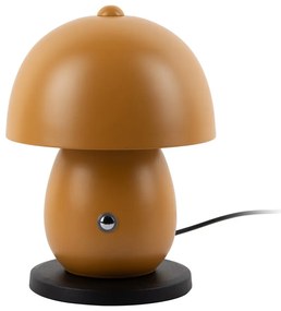 Okkersárga LED asztali lámpa fém búrával (magasság 18 cm) Mono LED – Leitmotiv