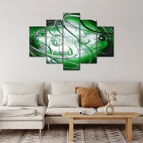 Zöld absztrakt kép (150x105 cm)