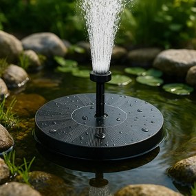 Napelemes kerti szökőkút