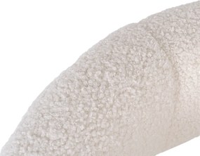 Pihenőfotel krém színben, bouclé kárpittal LILLE