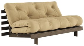 Bézses mustársárga kinyitható kanapé 160 cm Roots – Karup Design