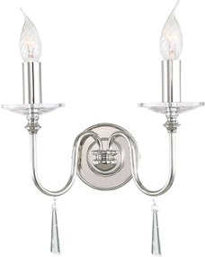 Elstead Lighting FINSBURY PARK FP2-POL-NICKEL Fali lámpa 2x60W/E14