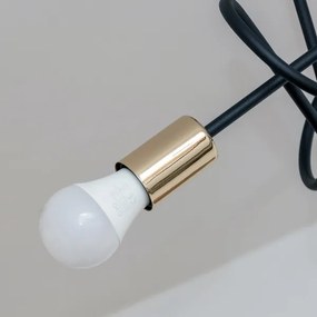 Felületre szerelhető OXFORD csillár 3xE27/15W/230V arany/fekete