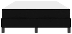 Boxrugós ágy matracmal Fekete 120 x 190 cm szövet