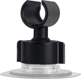 Fekete öntapadós műanyag zuhanyfej tartó Libertà – Wenko