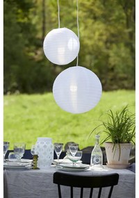 Flame Lantern fehér lámpás, magasság 23 cm - Star Trading