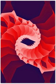 Poszterek 80x120 Piros kanyar