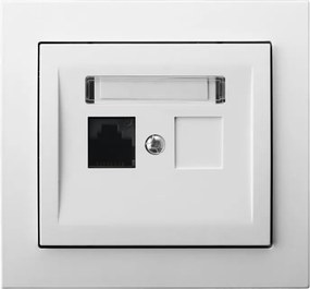 Ospel Kier fehér Számítógép aljzat GPK-1W/K/00