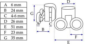 Univerzális görgőkészlet a Rea zuhanykabinhoz