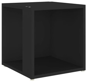 Fekete szerelt fa kisasztal 33 x 33 x 34,5 cm