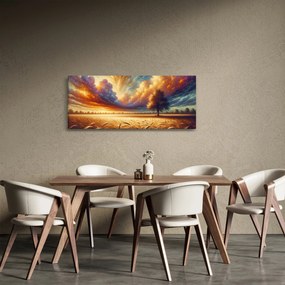 Kép – Fa a mezőn (120x50 cm)