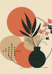 Poszter 42x59,4cm Váza virágokkal