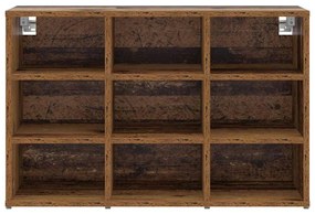 Cipősszekrény polcokkal Régi fa 77.5 x 30 x 51 cm Faanyag