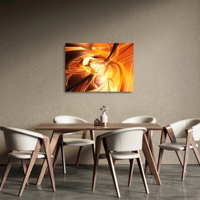 Absztrakciós kép (üvegen) (70x50 cm)