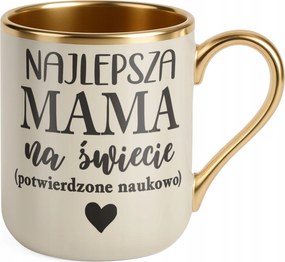 Prémium bögre Arany Ekrü Anyák napja Ajándék A világ legjobb anyukája