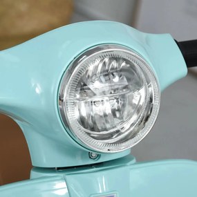 HOMCOM Elektromos gyerekmotor vespa, LED fénnyel, hanggal, 18-36 hónapos korú, türkiz
