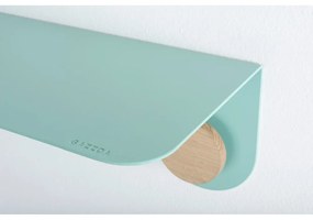 Hook zöld fali polc 2 akasztóval, hossza 70 cm - Gazzda