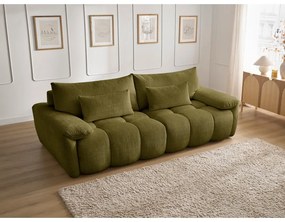 Zöld zsenília kanapé 264 cm Ivane – Bobochic Paris