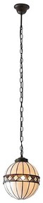Endon 67044 - Tiffany FARGO láncos csillár 1xE14/40W/230V átm. 25,5 cm