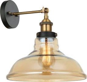 Italux HUBERT MBM-2381-1-GD+AMB Fali lámpa 1x40W/E27 IP20