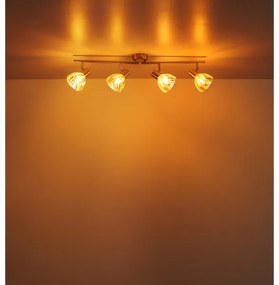 Globo 54315M-4 - Spotlámpa ZACHERY 4xE14/40W/230V arany