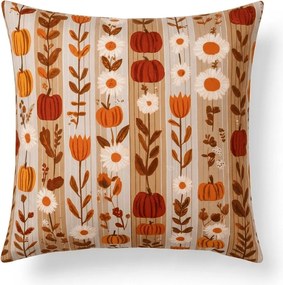 Mikroszálas párnahuzat PUMPKIN STRIPES 45x45 cm, színes