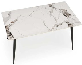 Webster étkezőasztal 140 cm, márvány / fekete