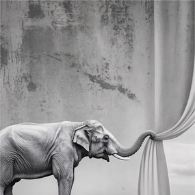 Fotótapéta Flizelina falra 3D Loft Szürreális elefánt 250x250 Ragasztó