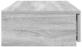 Ágy Fiókok Szürke Sonoma 90x36,5x16,5 cm Mérnöki Fa