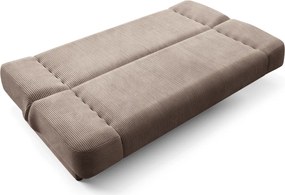 Ágyazható kanapé bézs színben, kordbársony kárpittal PIANO