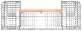 tömör duglászfenyő gabion kerti pad 183x41x60,5 cm