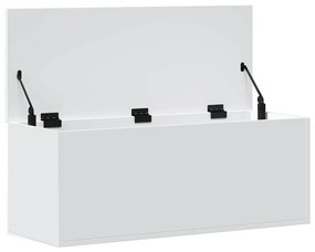 fehér szerelt fa tárolóláda 90 x 35 x 35 cm